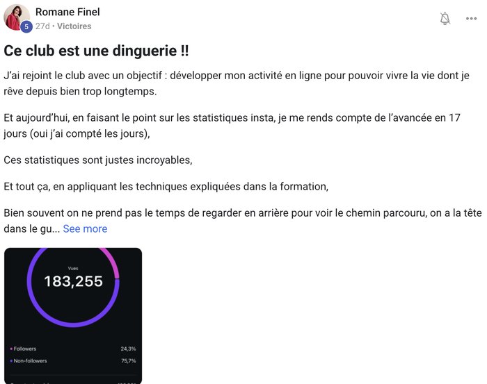 Témoignage client
